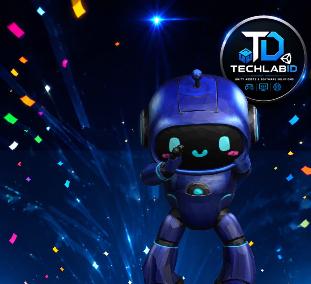 Robot Jumping Down Character