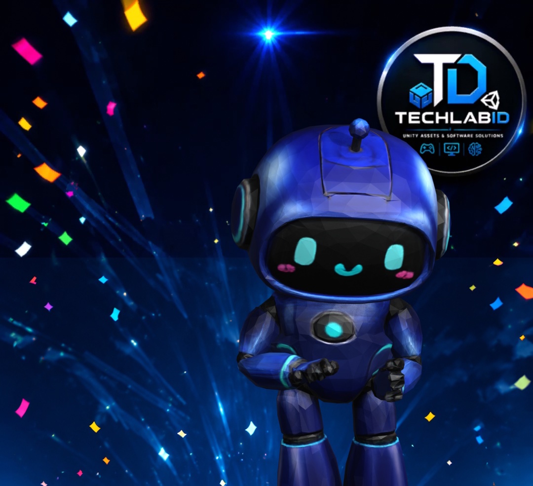 Robot Using Touchscreen Tablet Character