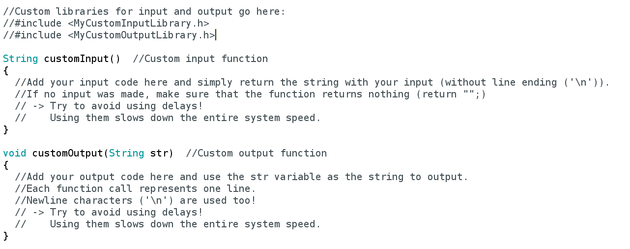 Add libraries and function code here