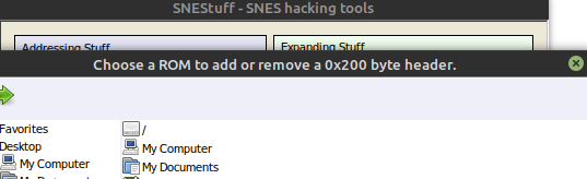 SNEStuff automatically adds or removes the header