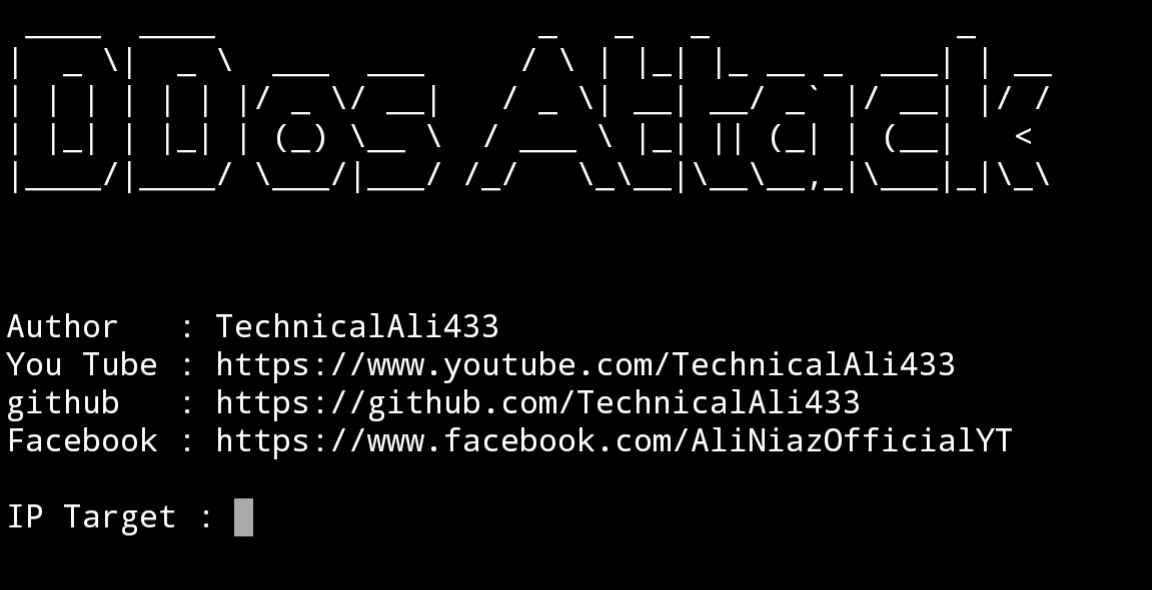 GitHub TechnicalAli433/DDosAttacker