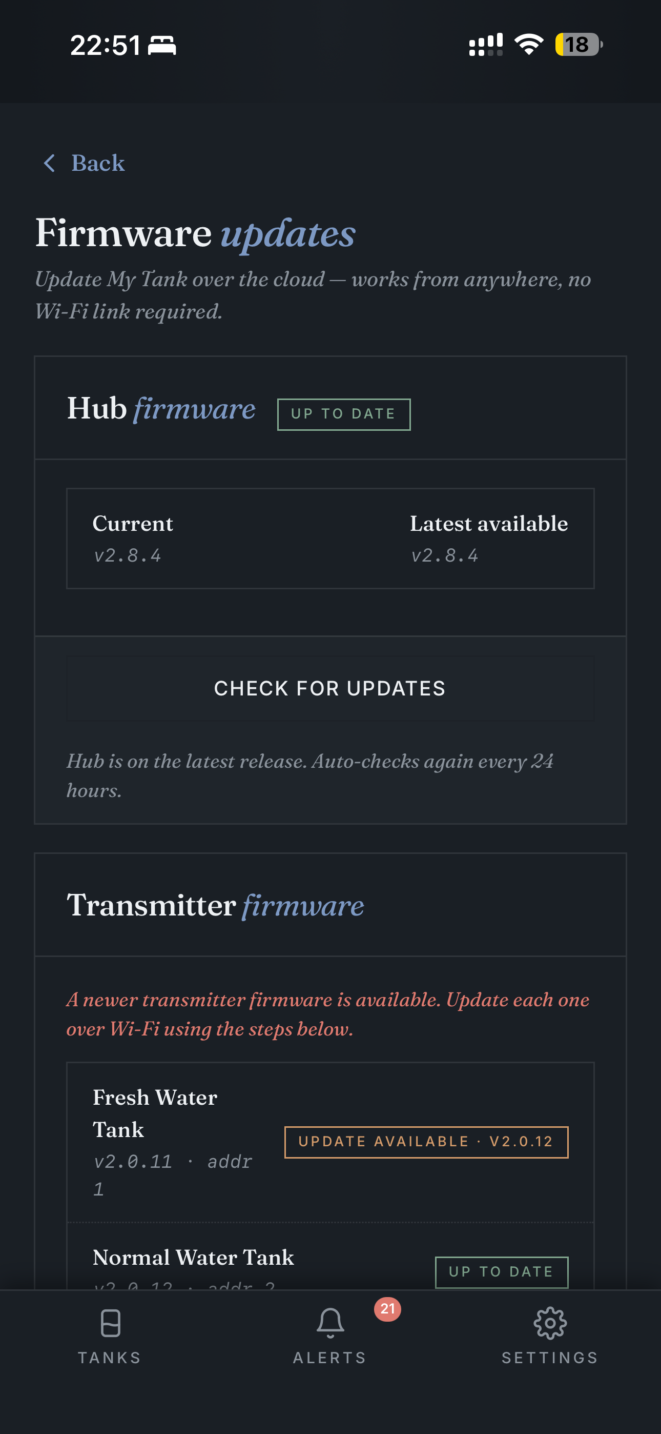 Firmware update page