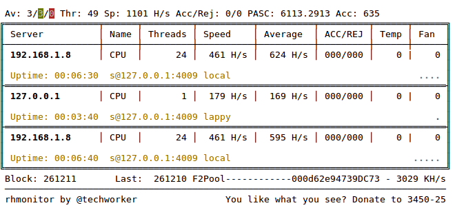 RandomHash monitor