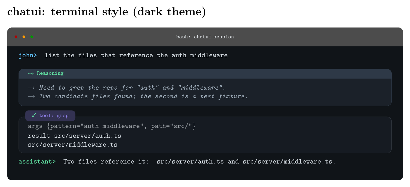 terminal style