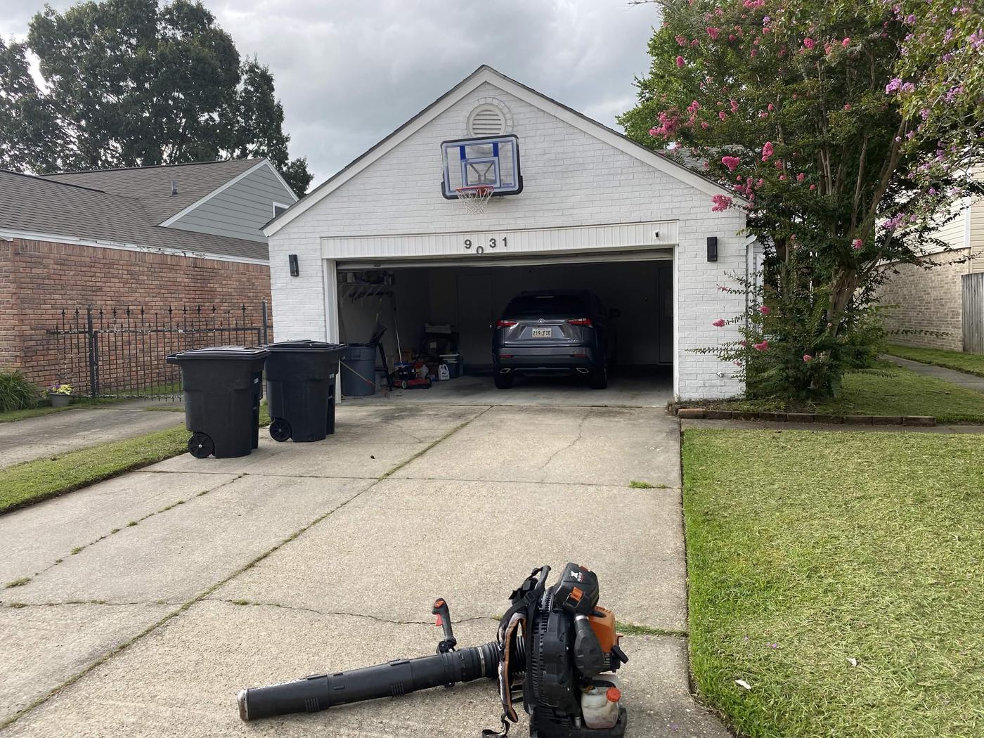 Driveway after cleanup