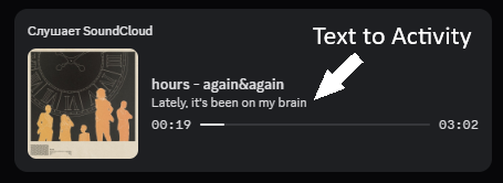 Discord Activity text mode
