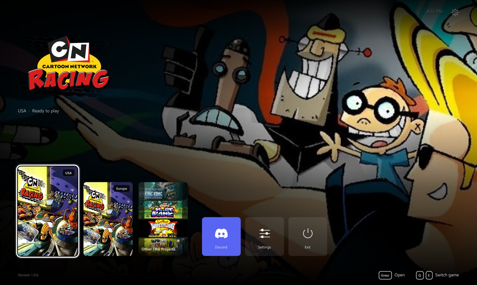 The launcher's Home screen