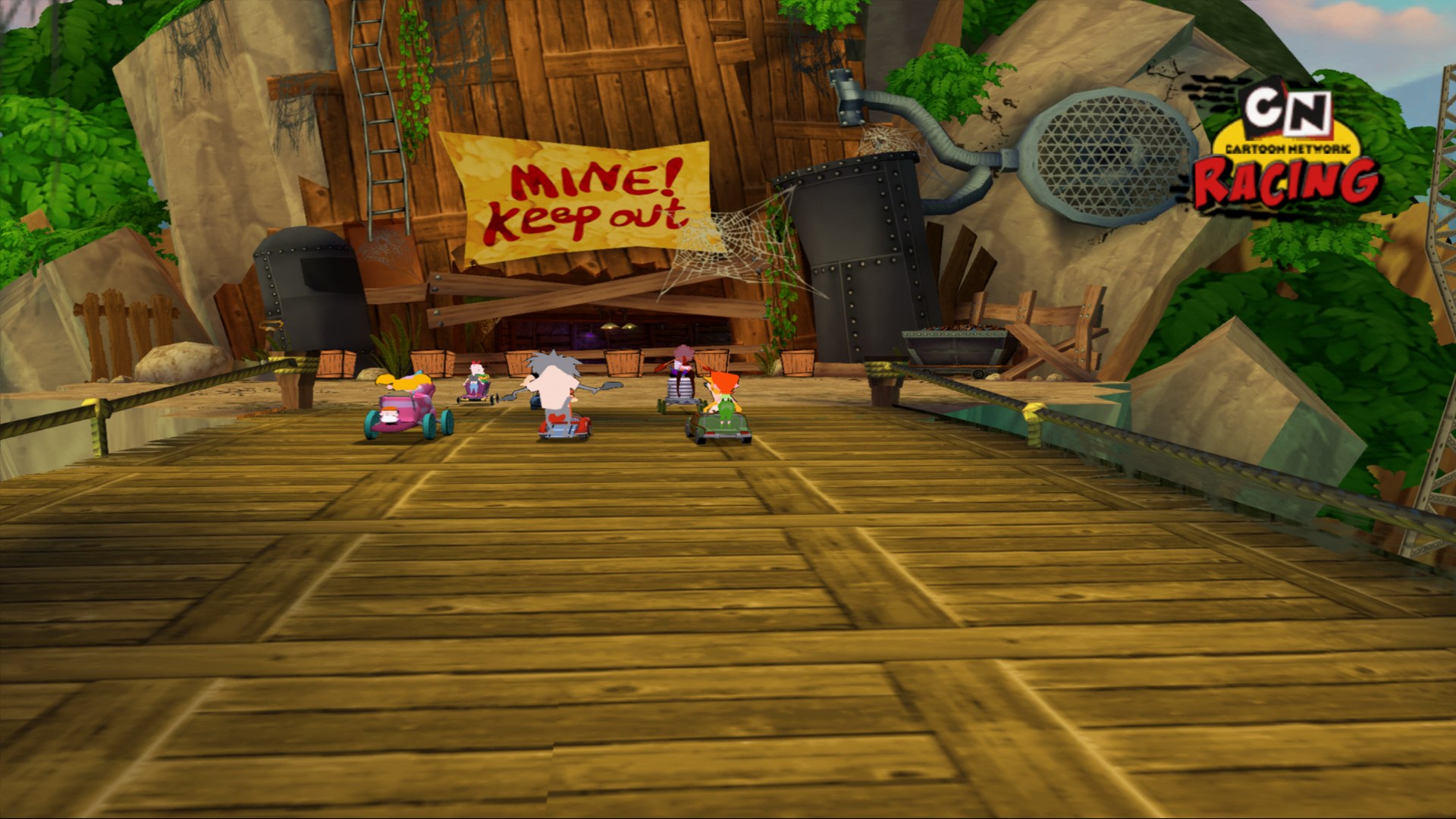 The start of the mine track
