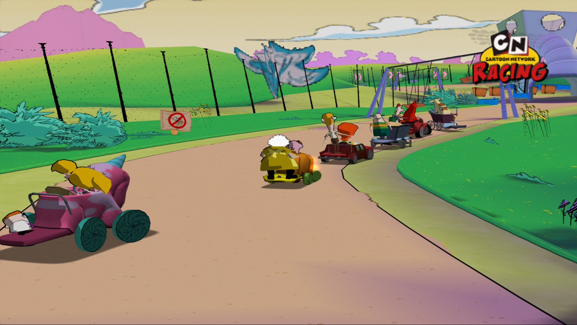 Racing through the park