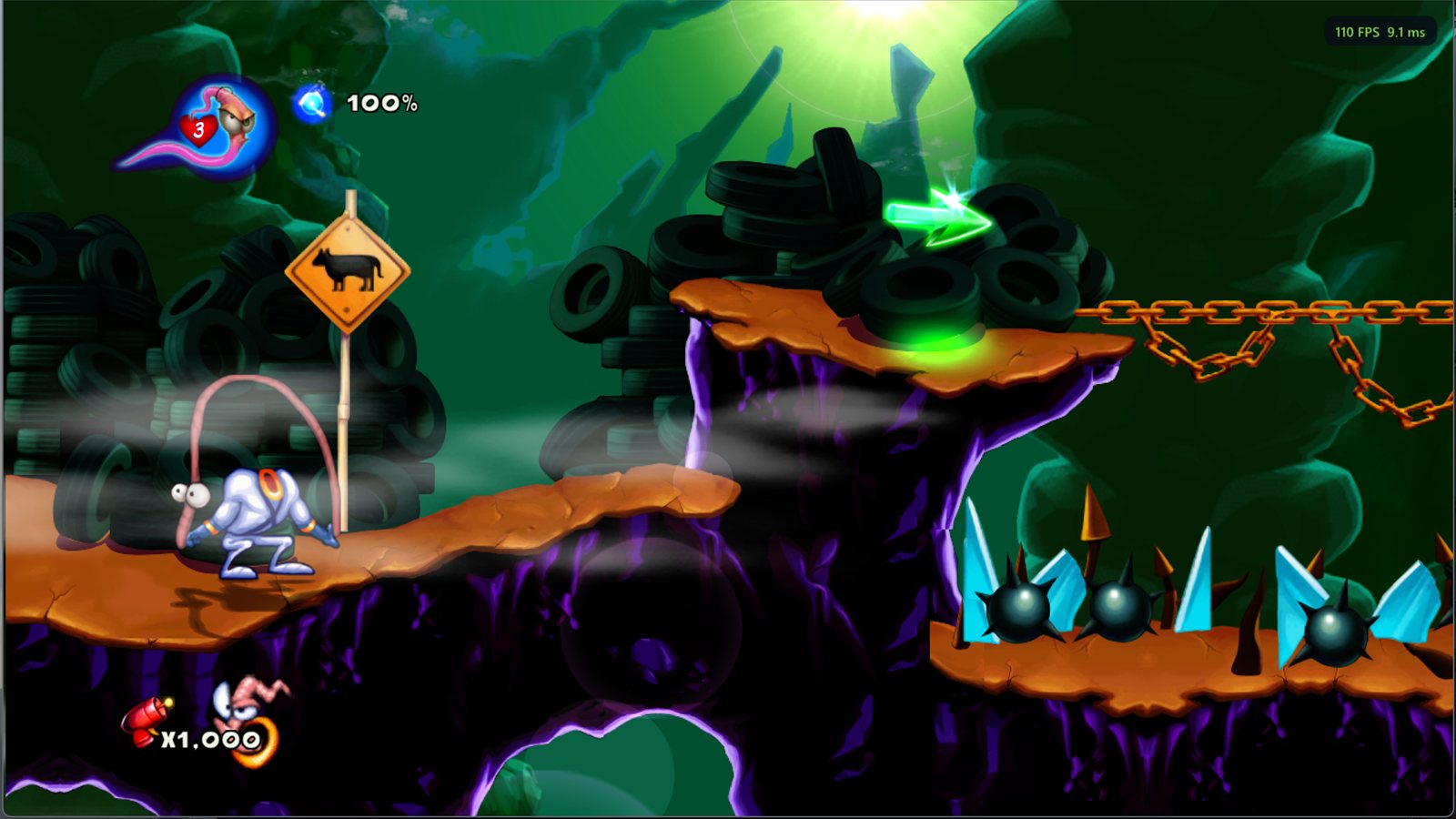 Earthworm Jim HD running on PC