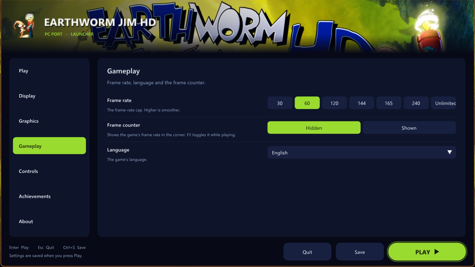 Gameplay page