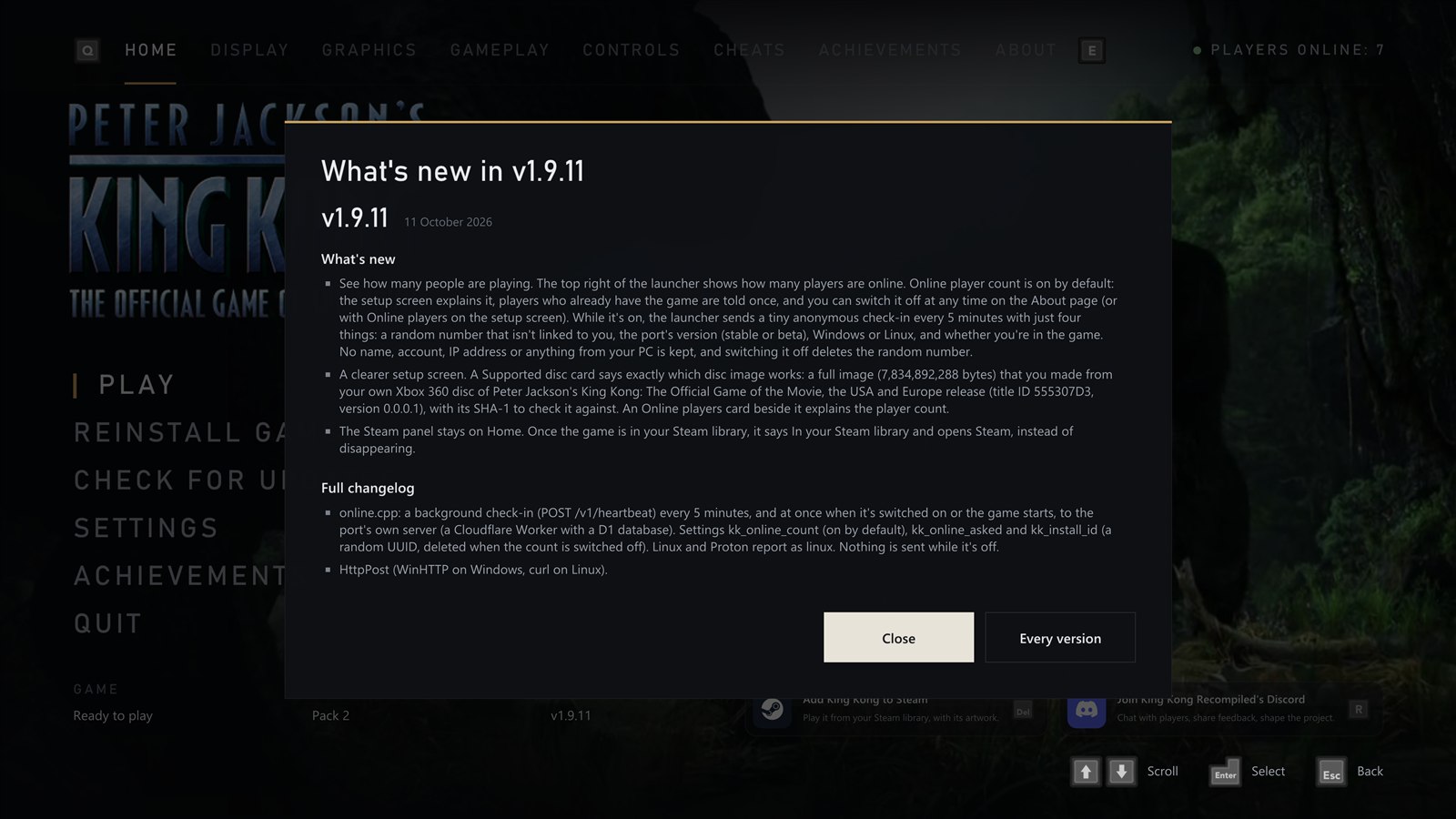 What's new after an update