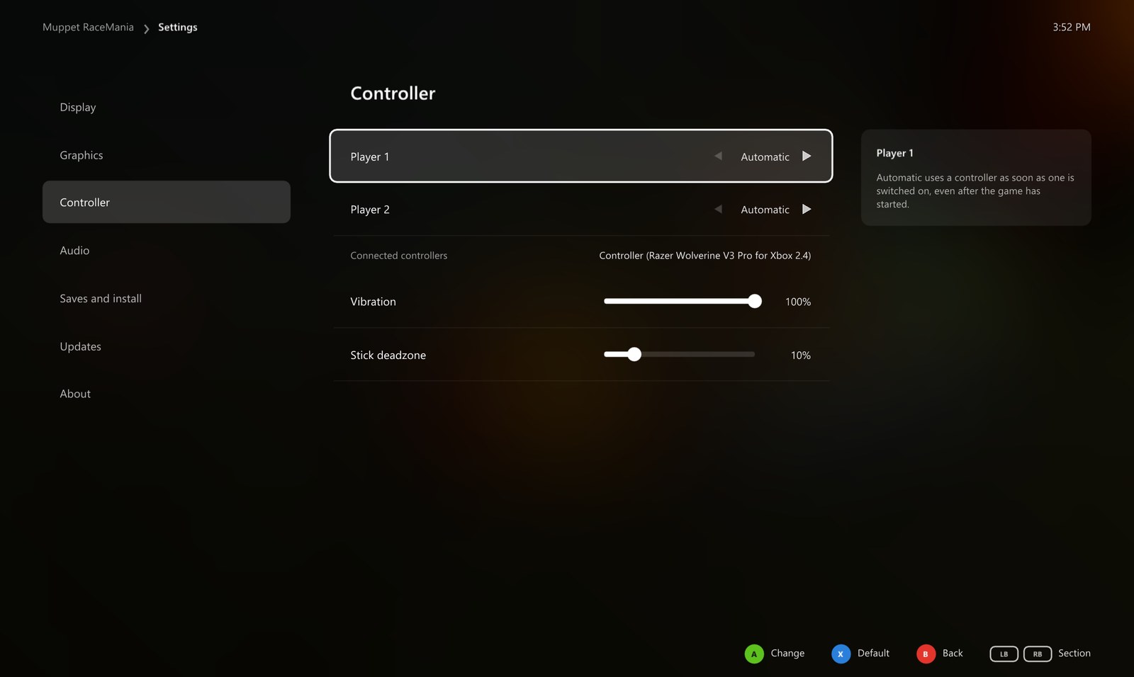 Controller page