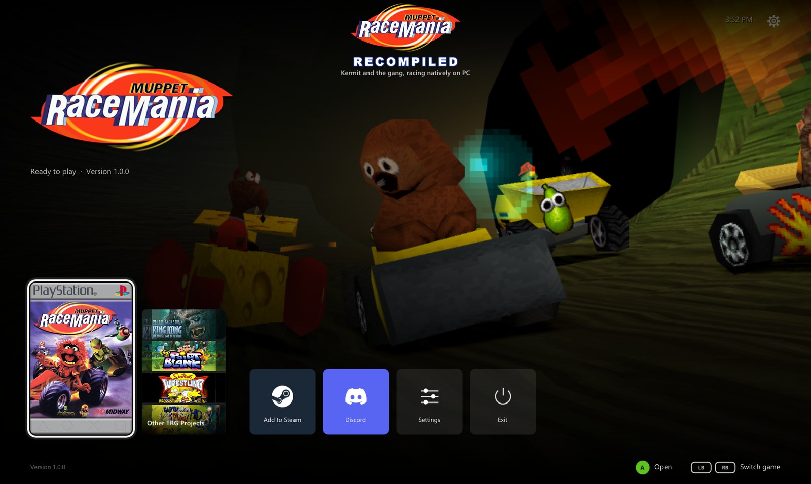 The launcher's Home screen