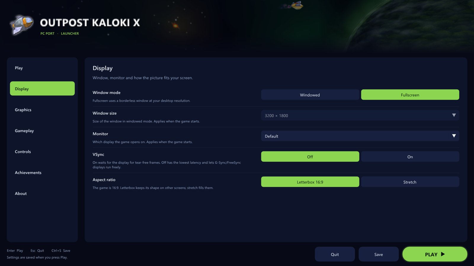 Display page