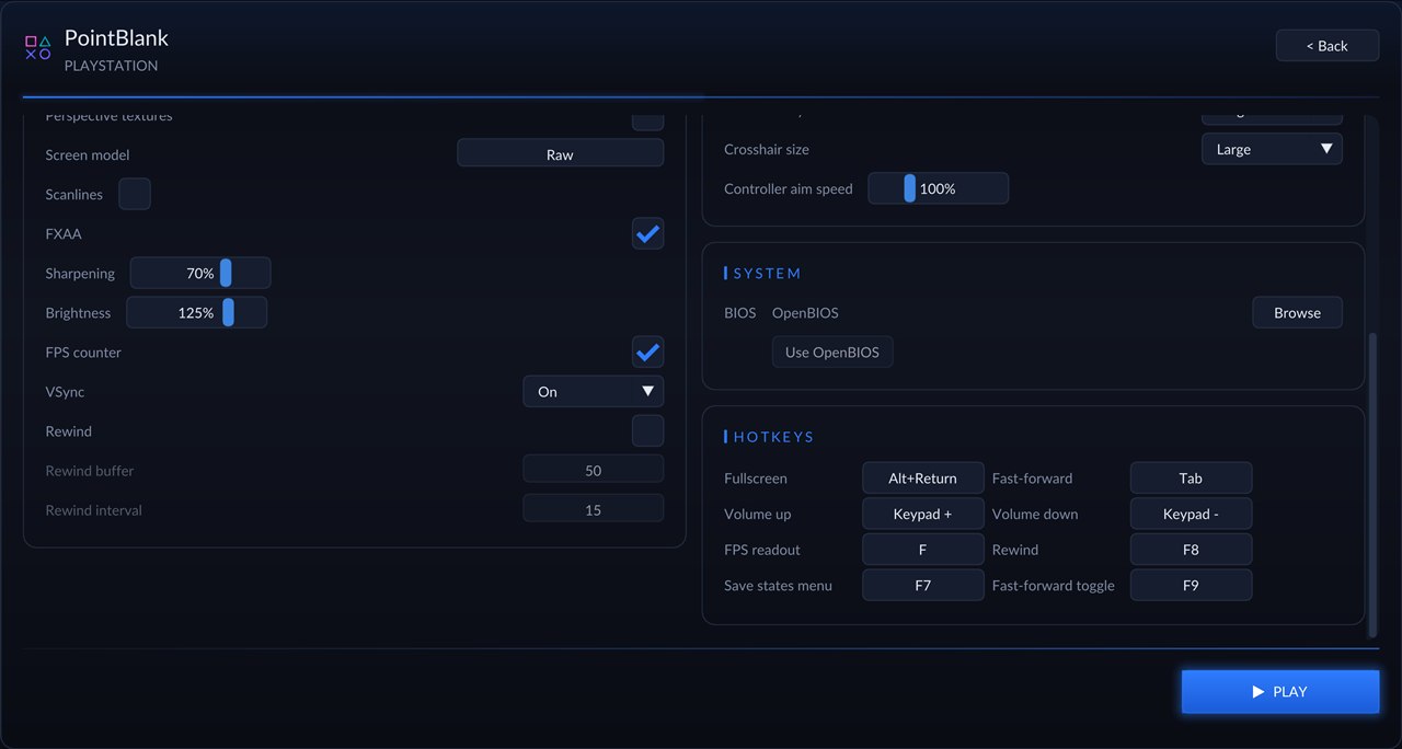 Display settings