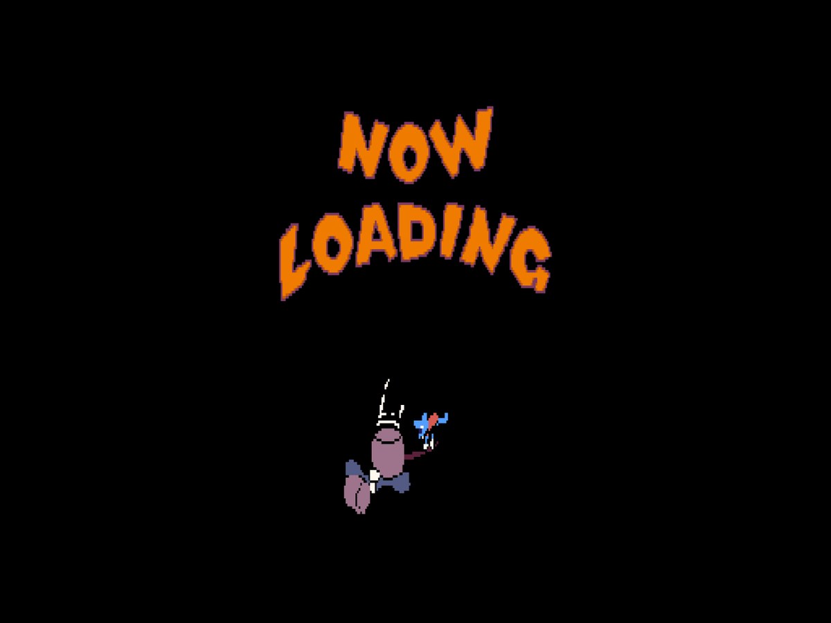 Itchy and Scratchy on the loading screen