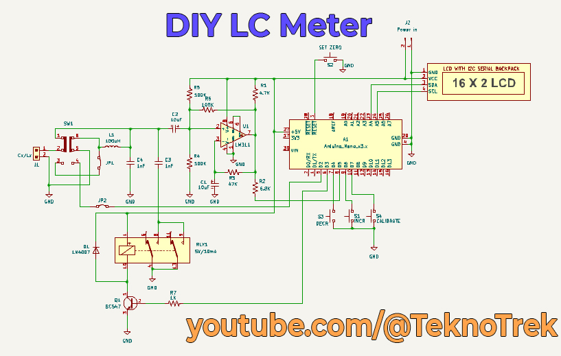 DIY LC Meter Schematic