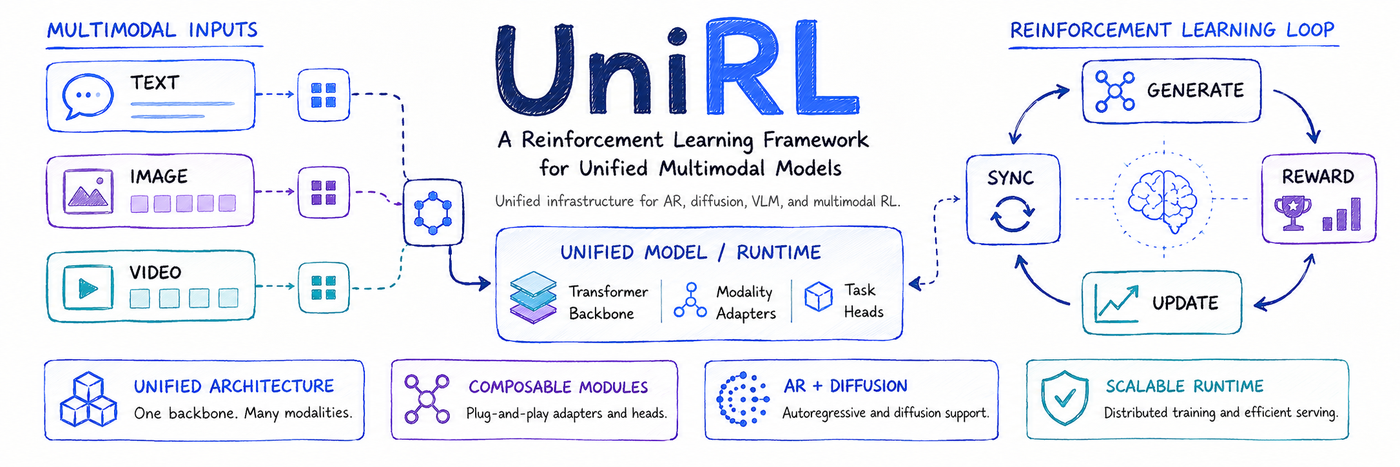 UniRL — A Reinforcement Learning Framework for Unified Multimodal Models
