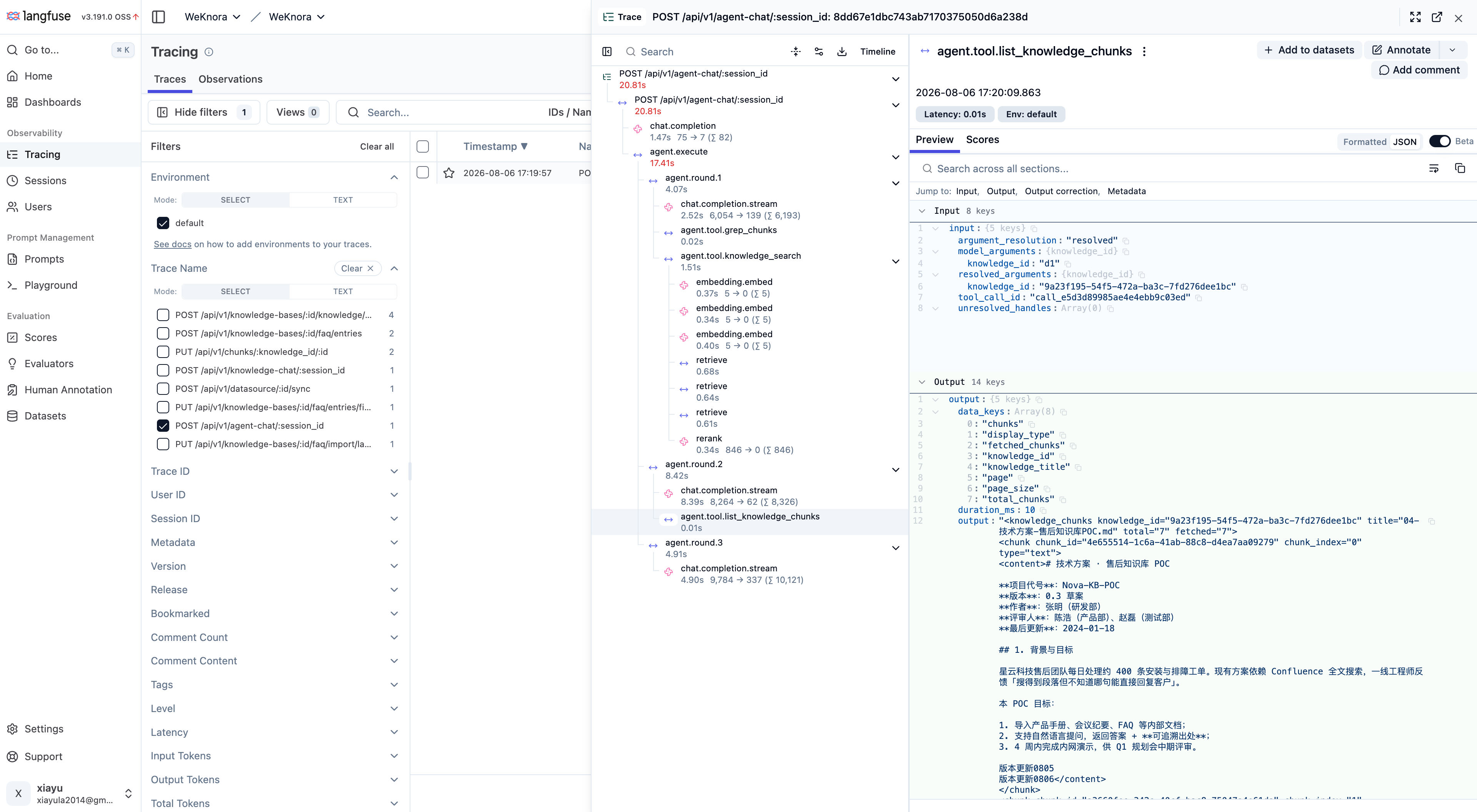 Observability Langfuse Tracing