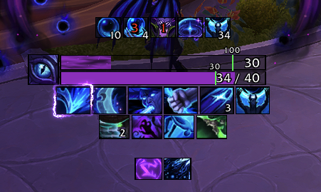 TenUI HUD in combat