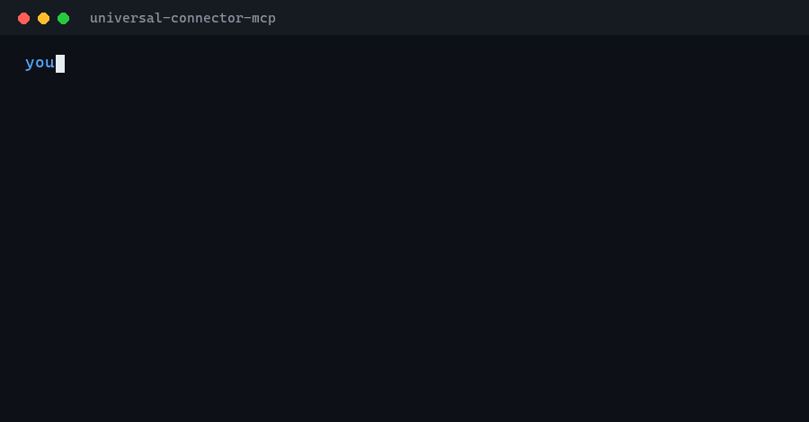 Live demo: the agent discovers, loads and calls an API in a single session