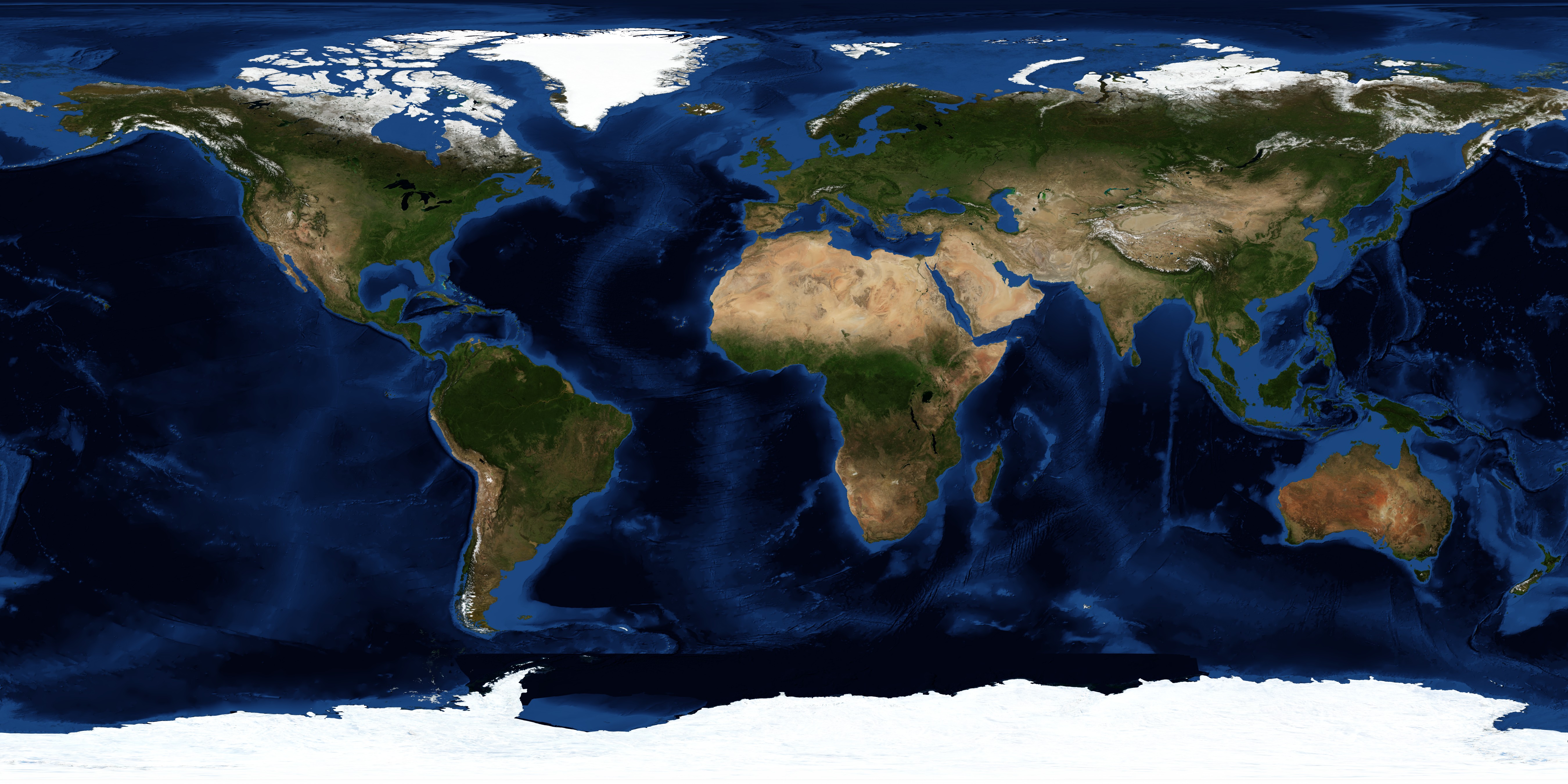 Rectilinear Blue Marble