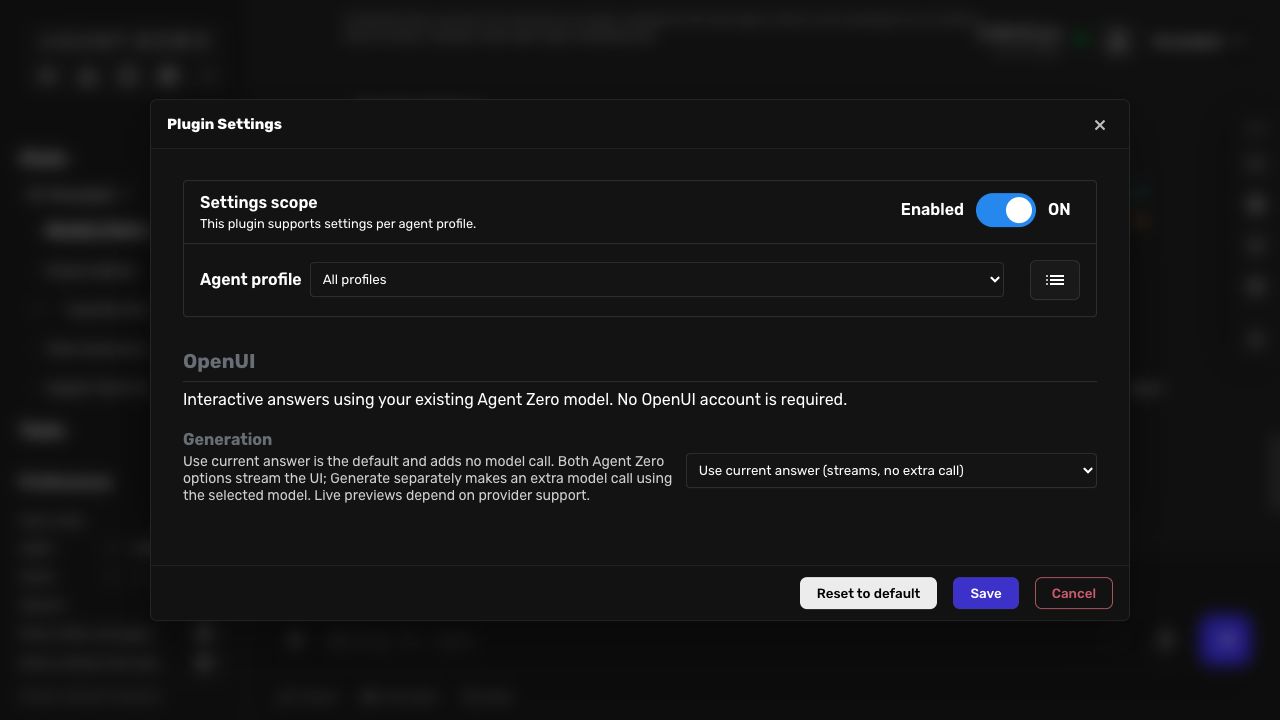 OpenUI screenshot 2