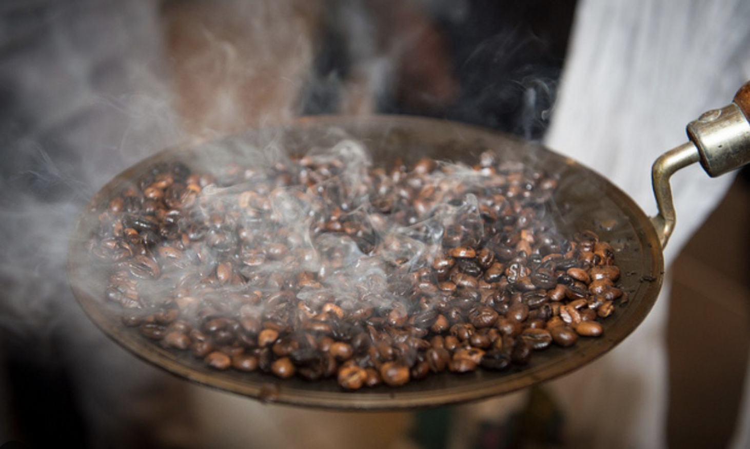 Ethiopian Coffee Beans Roasting