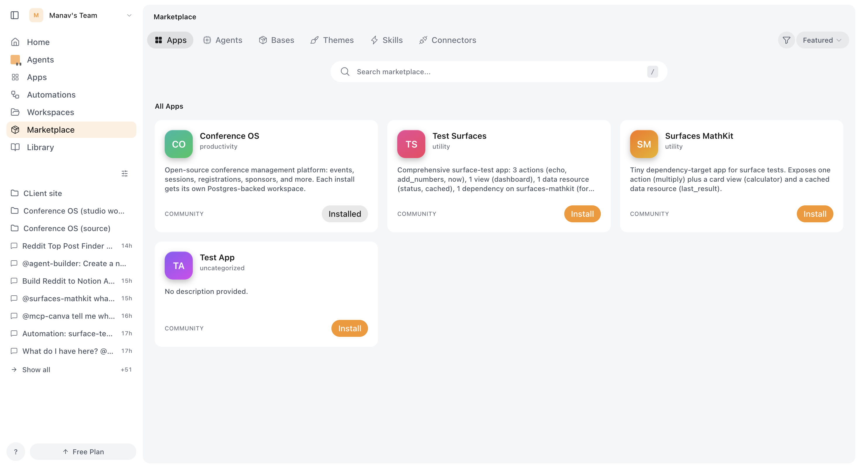 Browse Apps on OpenSail