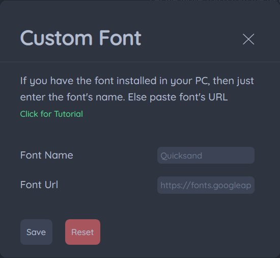 Custom Fonts Preview