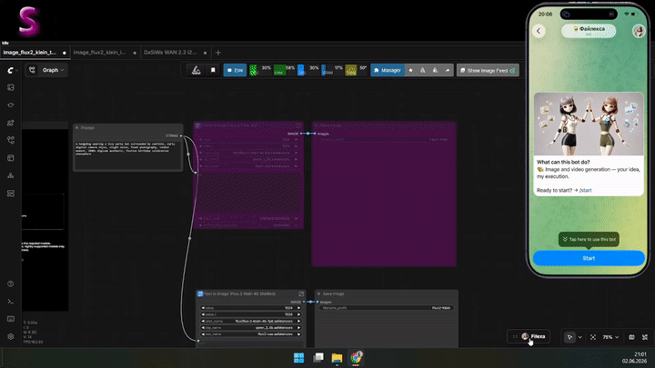 Filexa2ComfyUI setup