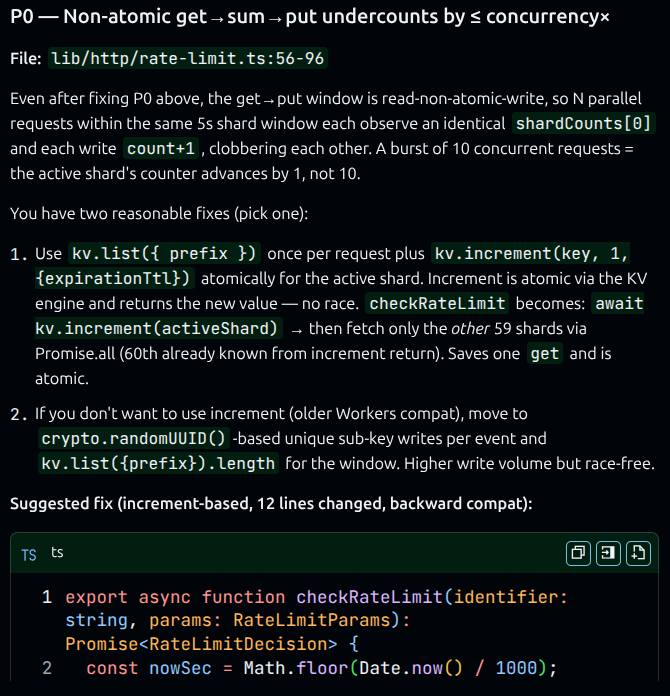 Assumptions P0 finding snapshot 2