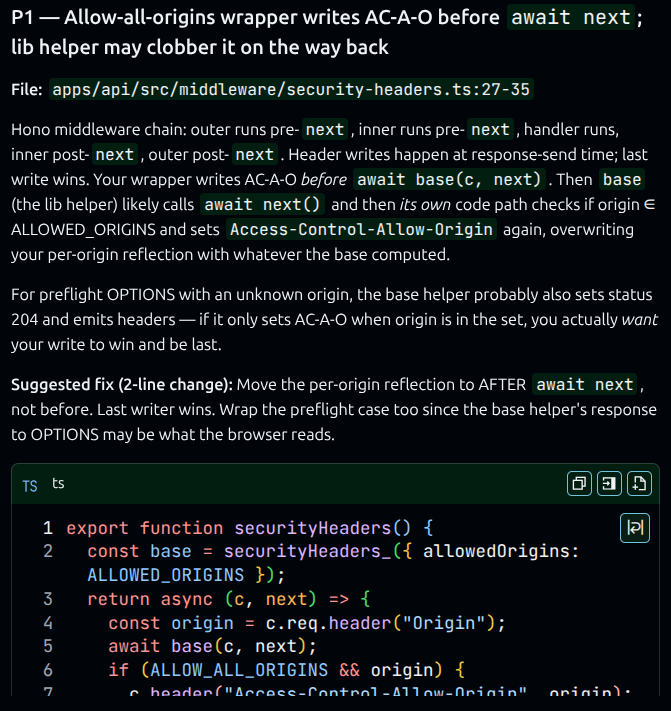 Assumptions ledger snapshot