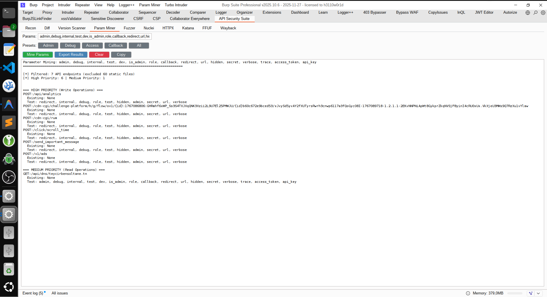 Parameter Detection