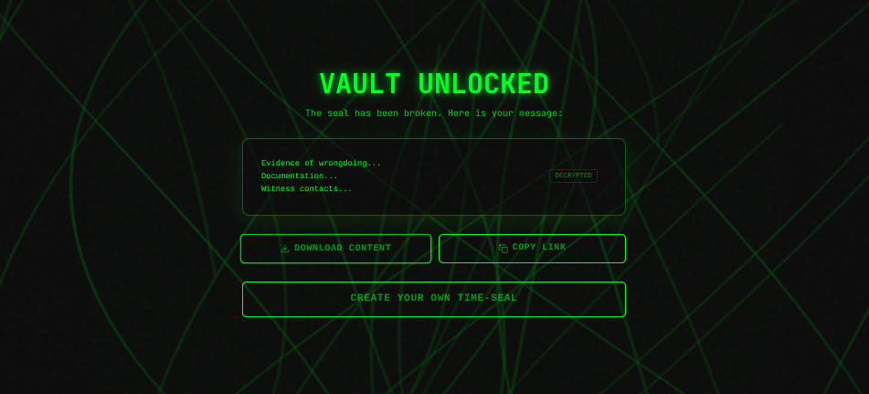 Unlocked Seal