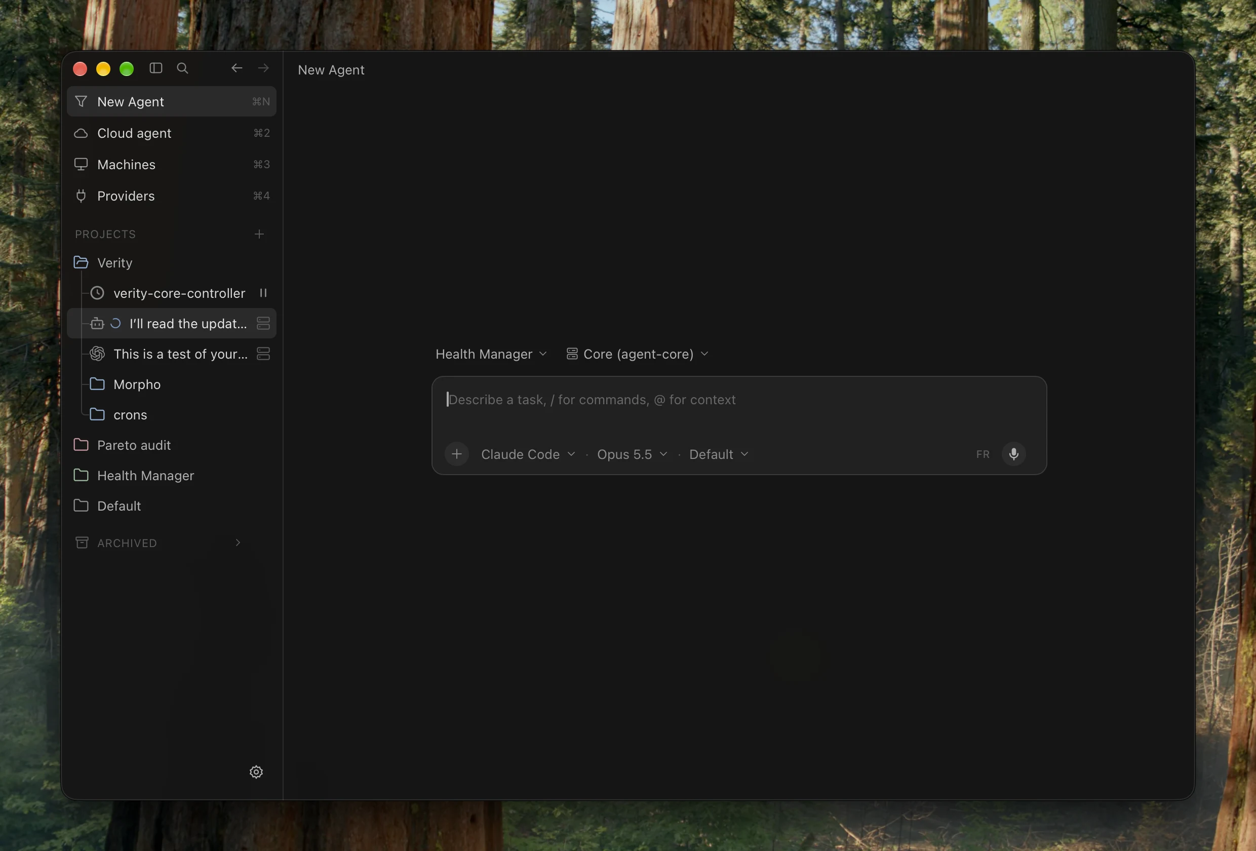 Creating an agent in Orb on macOS