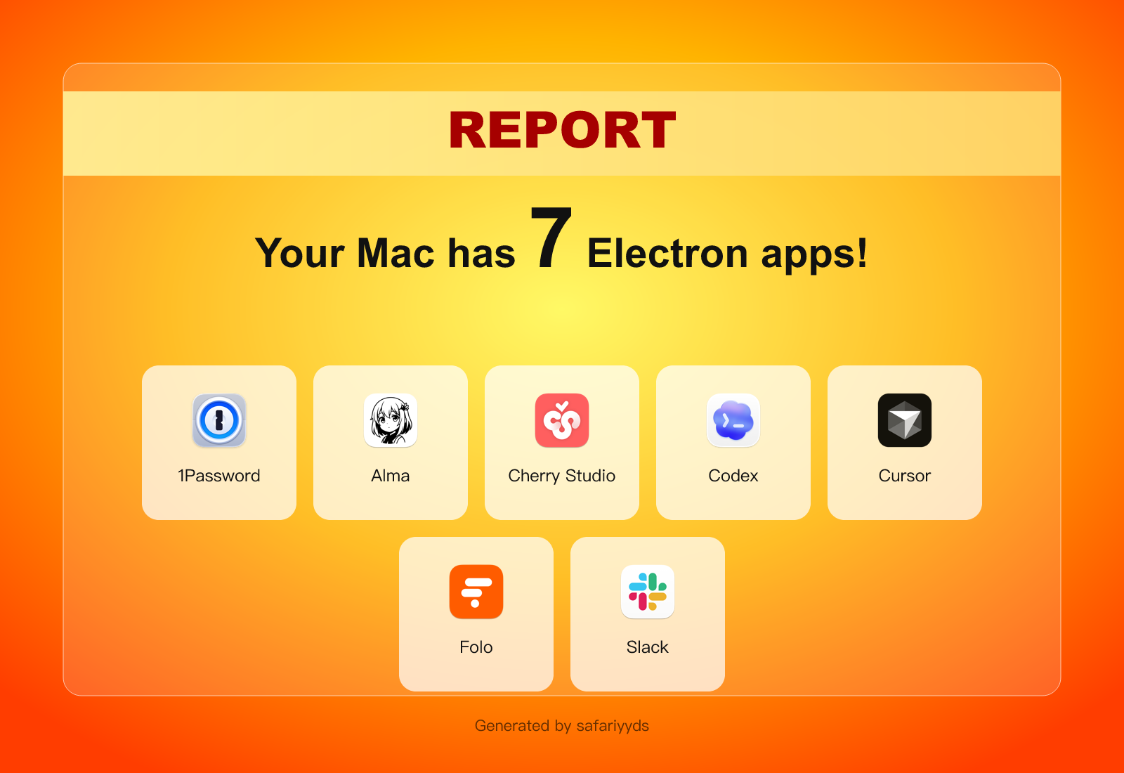SafariYYDS Report