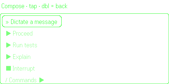 Compose menu