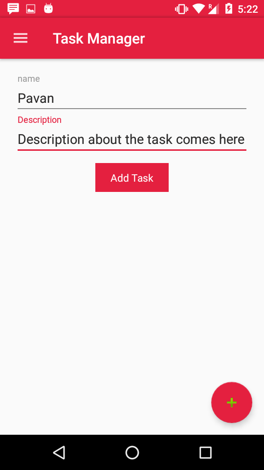 List of Tasks