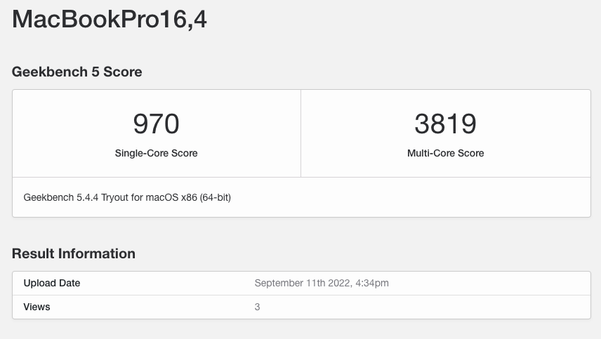 CPU Benchmark