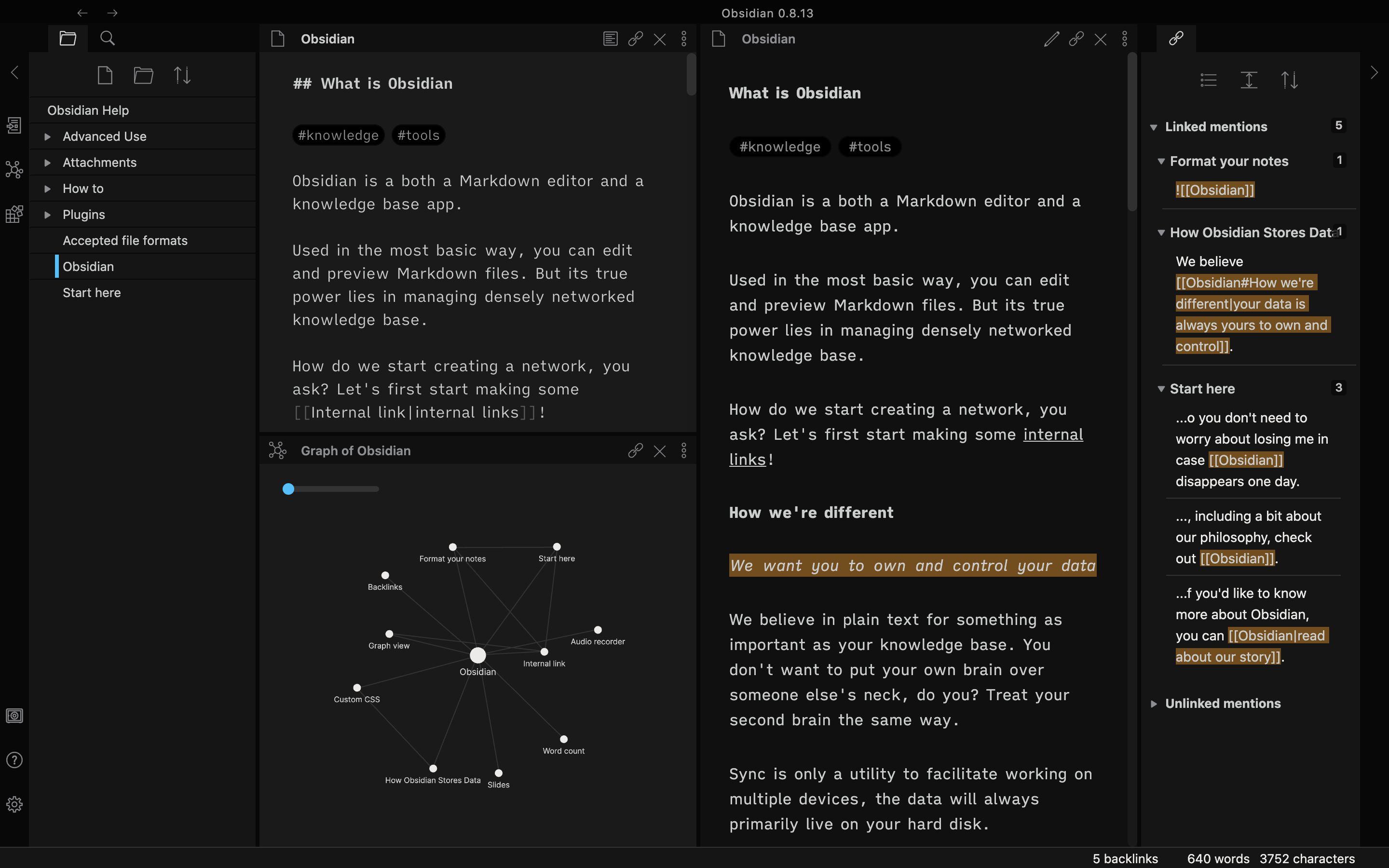 obsidian ia - Dark Theme