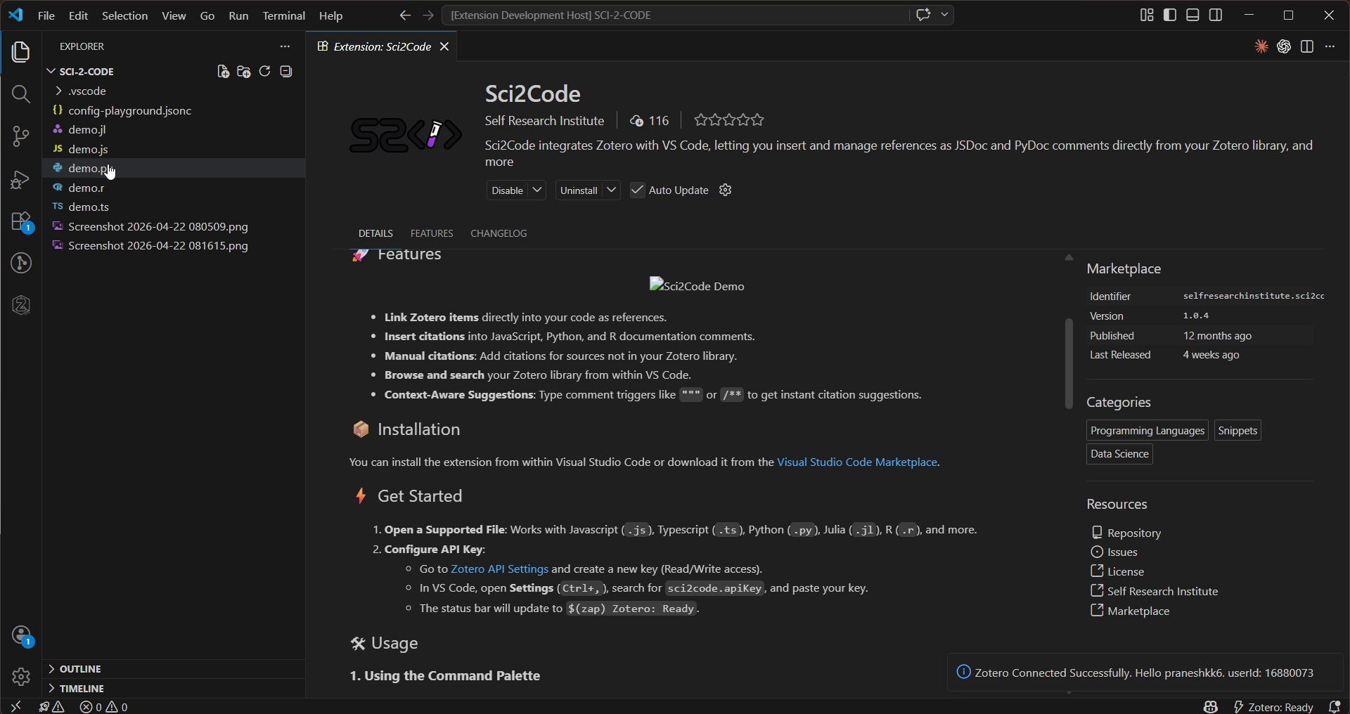 Library sidebar