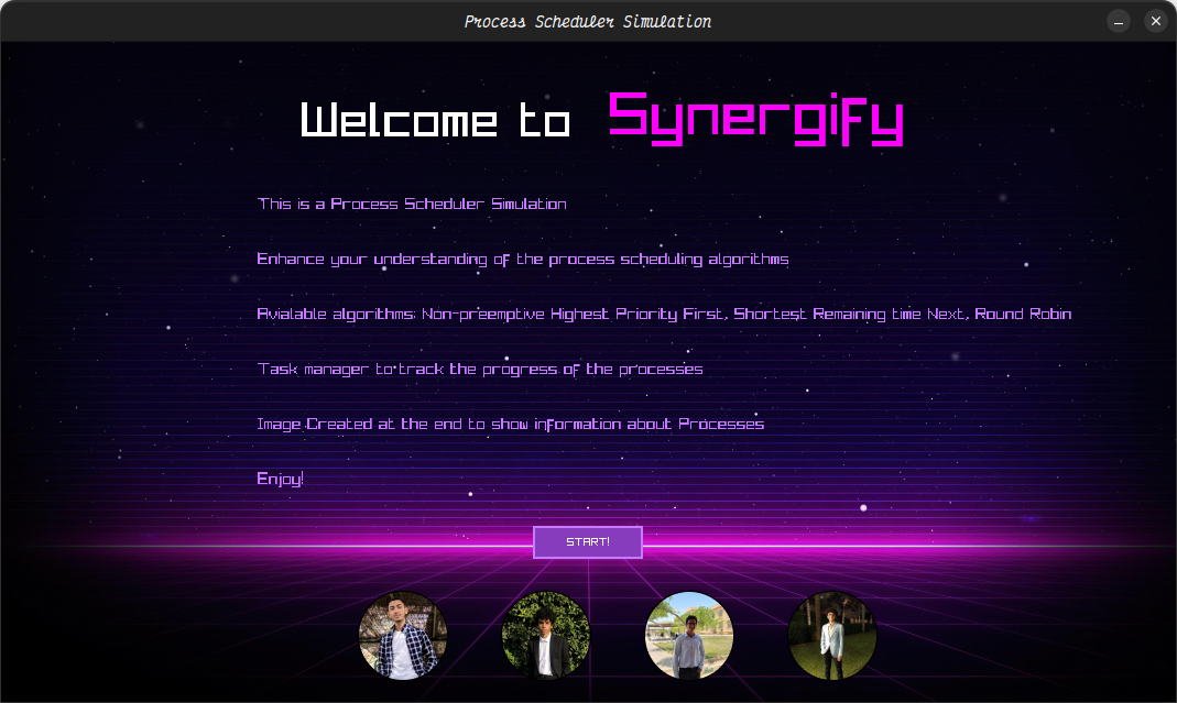 welcome page