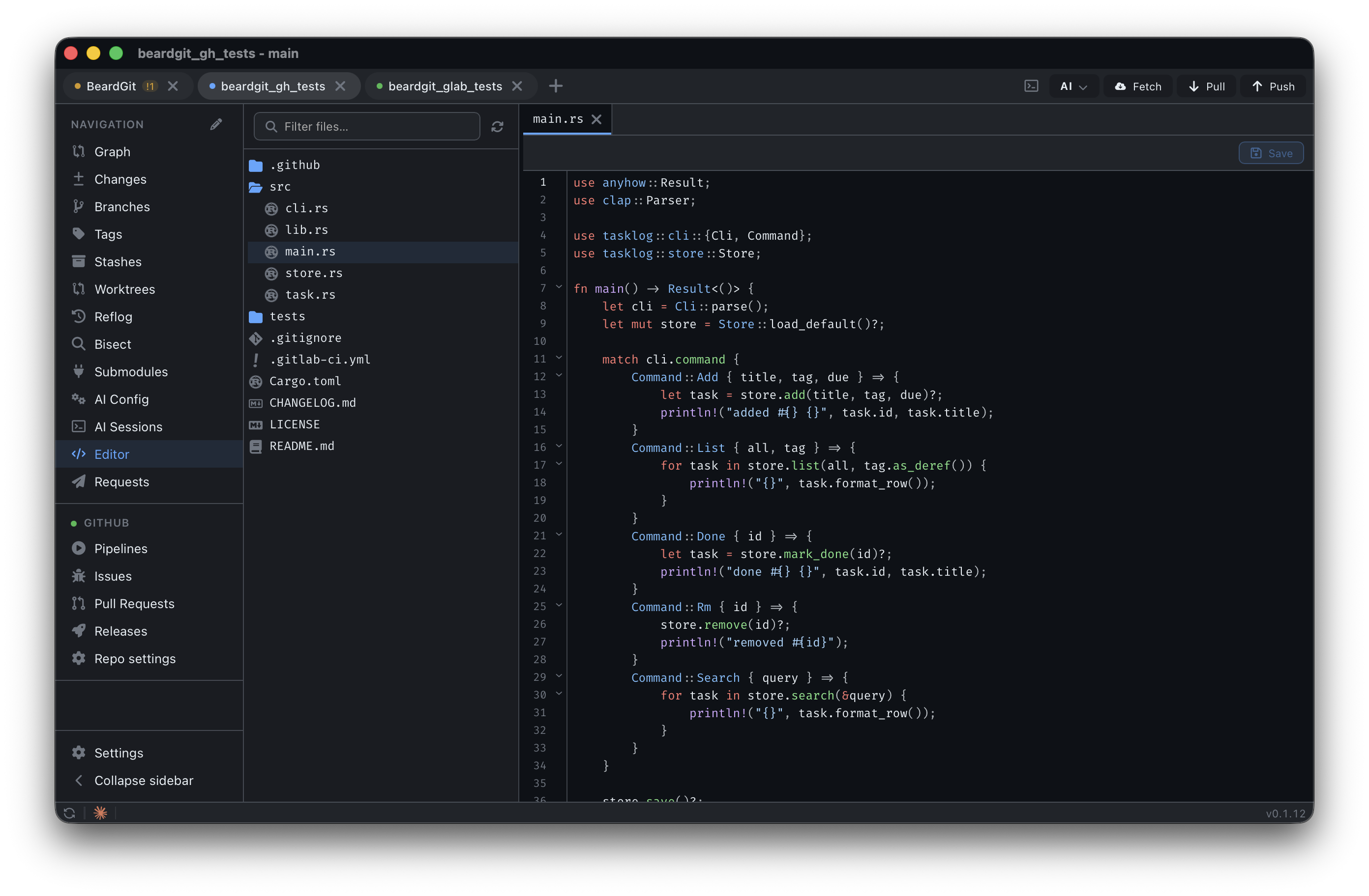 In-app CodeMirror code editor with snippets, JSON lint and inline color pickers