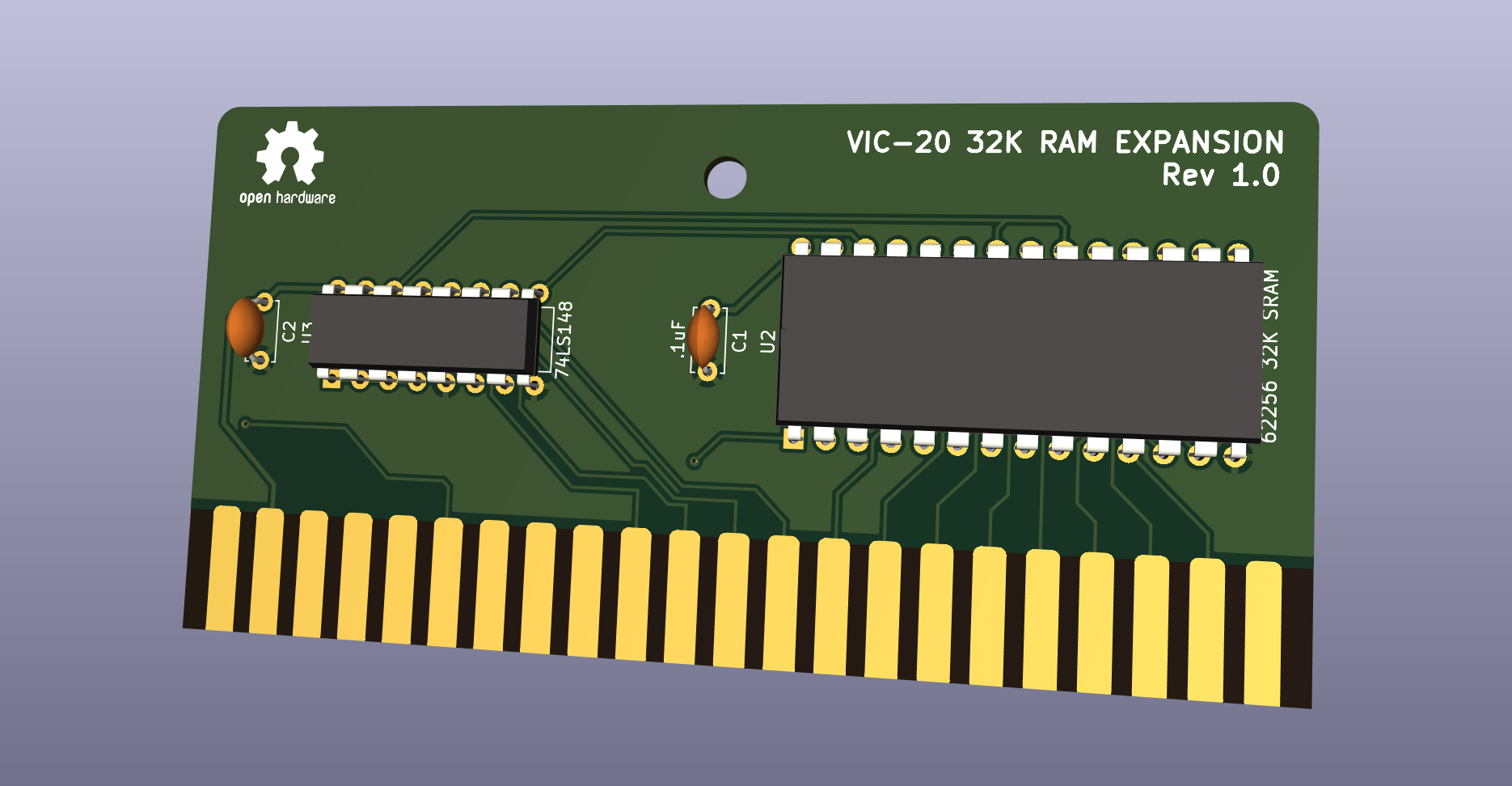 Vic20-32k ram cart, from the project README