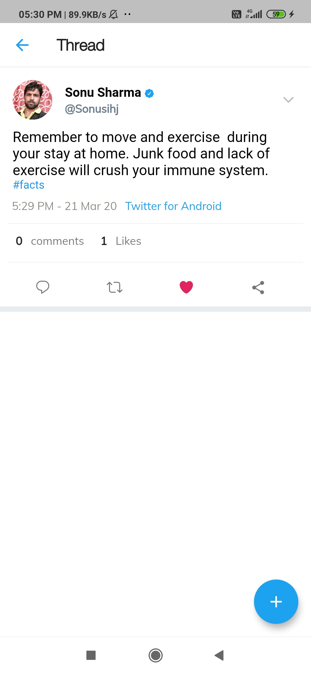 Twitter clone using flutter framework