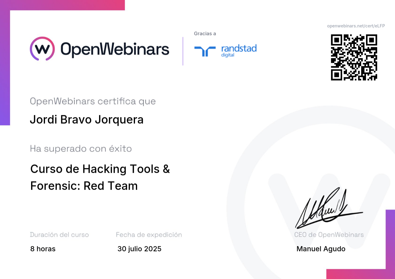 Certificación en Hacking Tools & Forensic: Red Team
