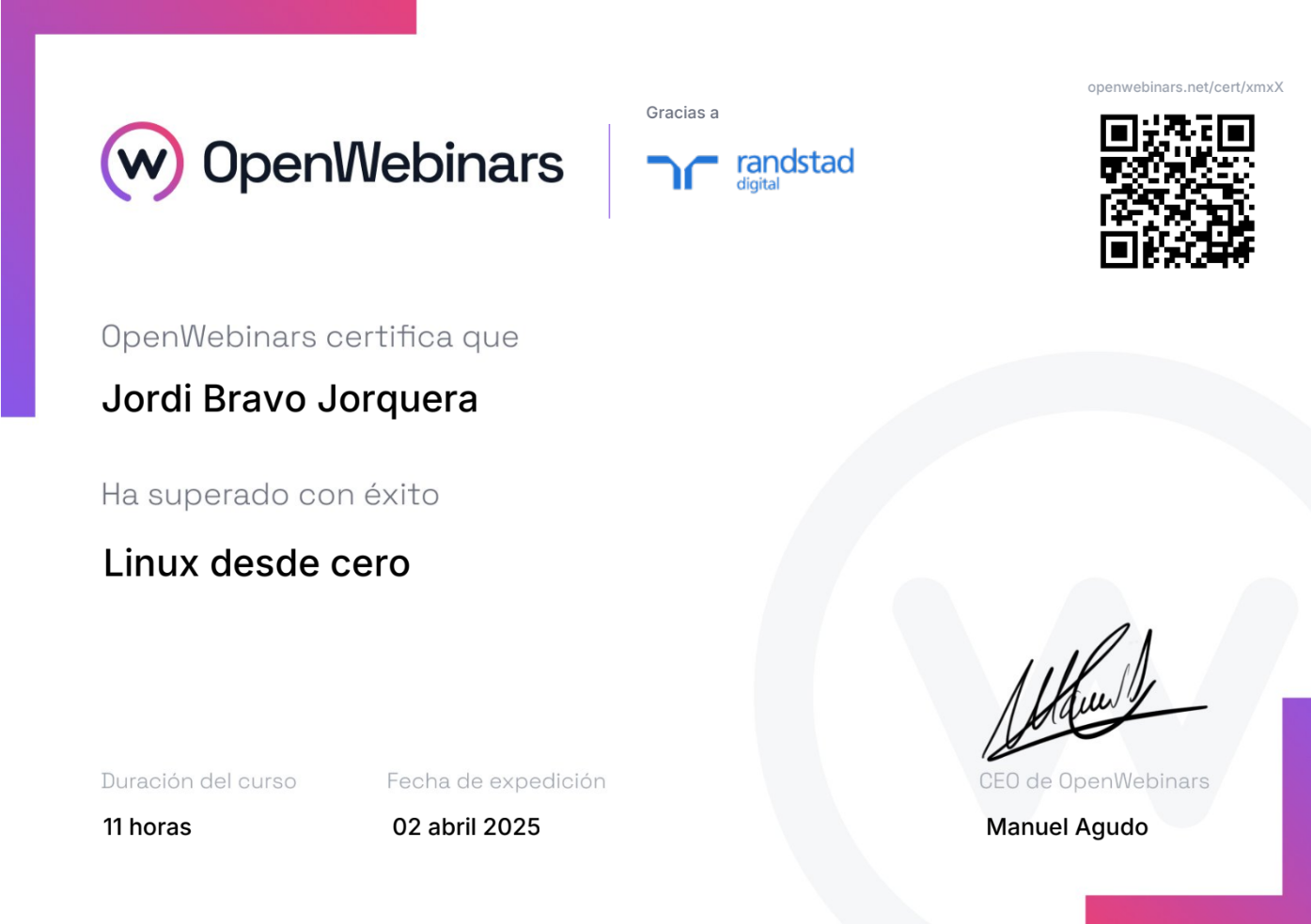 Certificación en Fundamentos de Linux