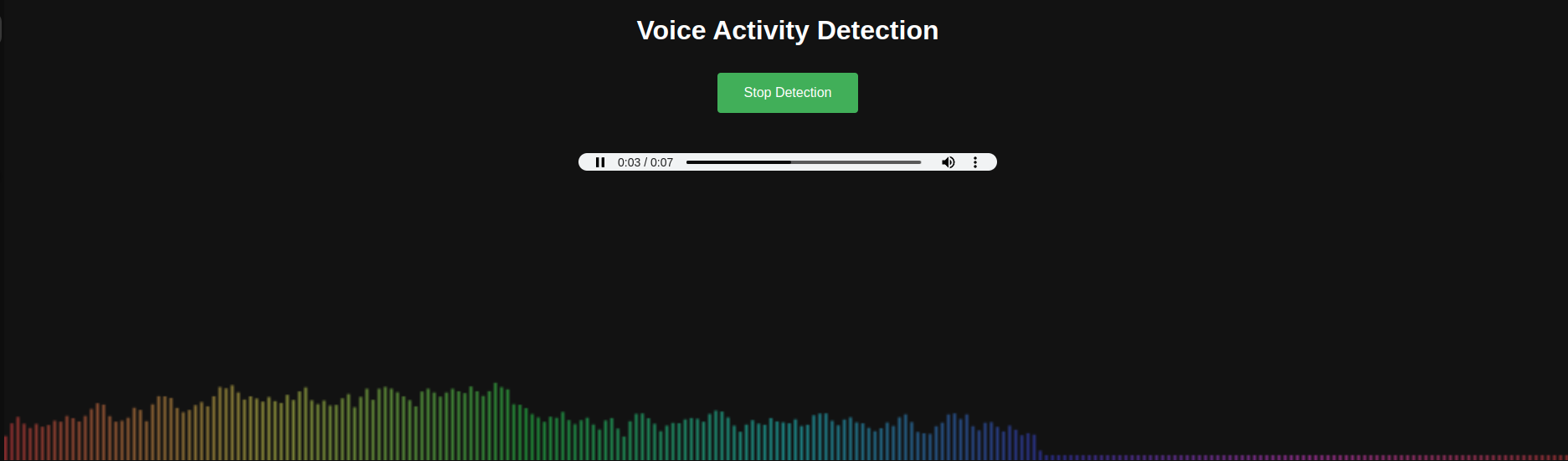 Web Voice Detection